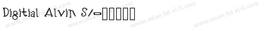Digitial Alvin S1字体转换